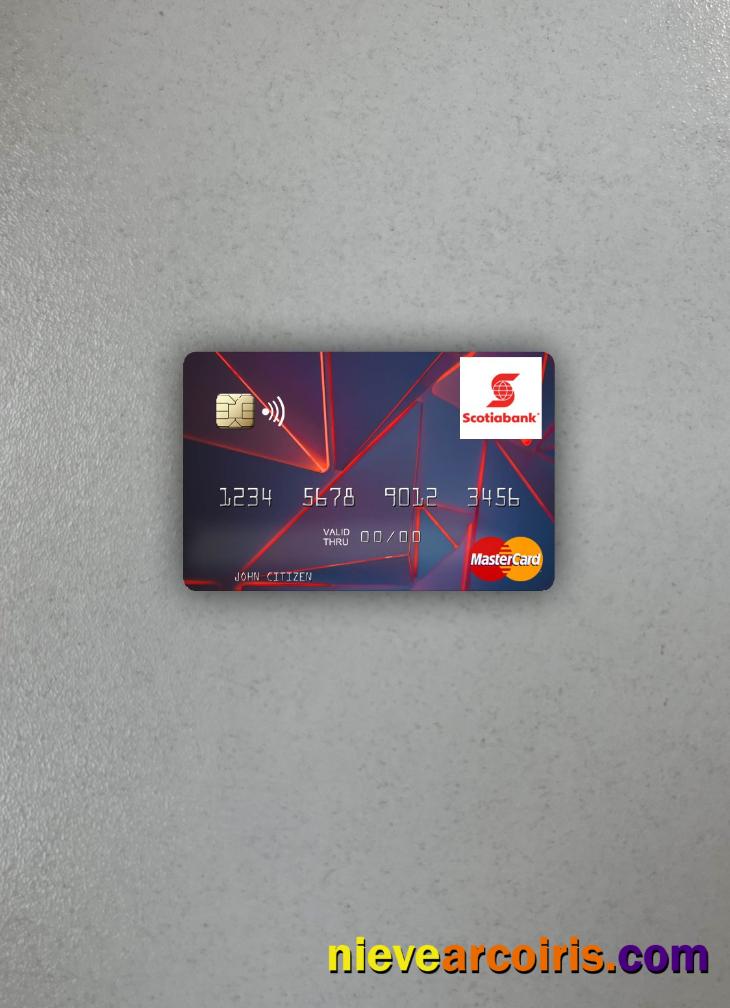 Guyana Bank of Nova Scotia mastercard photolook